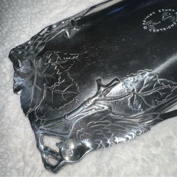 Arthur Court Silver Tray with Embossed Design - Picture 3 of 10